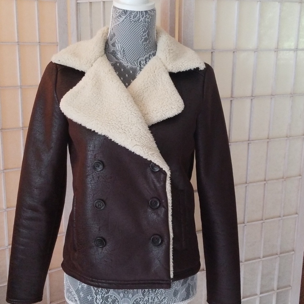 Ralph Lauren Faux leather lined jacket